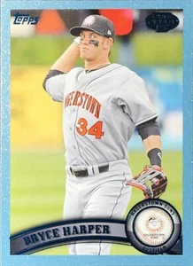 2011 Topps Pro Debut Blue /309 SP #196 Bryce Harper Rookie Washington Nationals - Picture 1 of 1