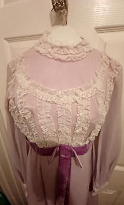 Vestido Victoriano De Colección Paseo Teatro Rockabilly Gibson Mujer Talla S 5/6 Foto 1 de 4