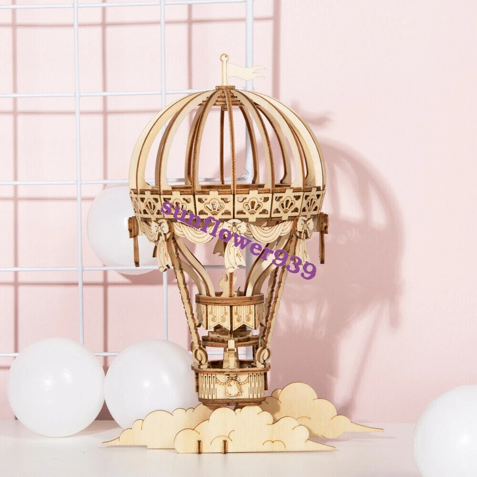 Robotime Hot Air Balloon 3D Puzzle DIY Gift Toy for Kids Girls Boys Home Decor - Image 1 of 1