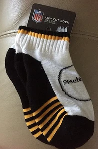 PITTSBURGH STELERS---LOW CUT SOCK--SIZE 7-8 YOUTH---NEW WITH TAG - Picture 1 of 1