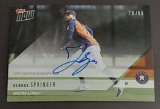 2018 Topps Now Road to Opening Day #OD-155A George Springer Autograph #d 79/99