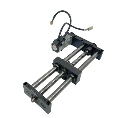 Panasonic MSMD012P1U Servo Motor & 250mm Stroke CNC Linear Stage - Image 1 of 4