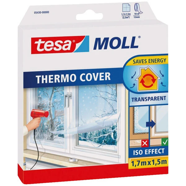 Tesa® 05430 Pellicola Isolante Trasparente Per Finestre 1,7M X 1,5M - Immagine 1 di 1
