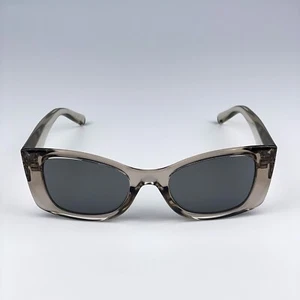 Saint Laurent Men Sunglasses Beige Grey Silver Square SL593 003 NEW - Picture 1 of 14