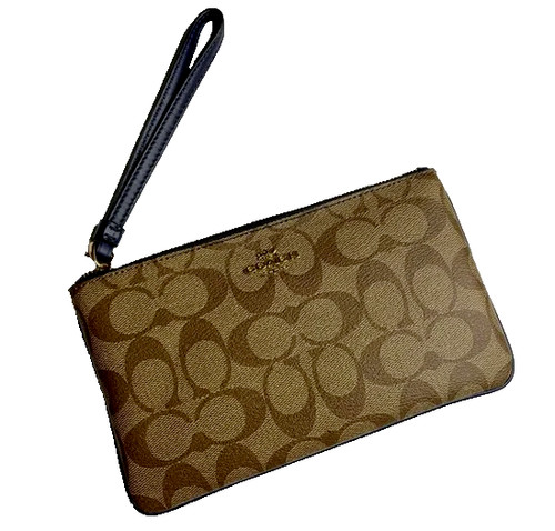 NUOVO COACH Signature PVC grande braccialetto cachi mezzanotte 58695 $128