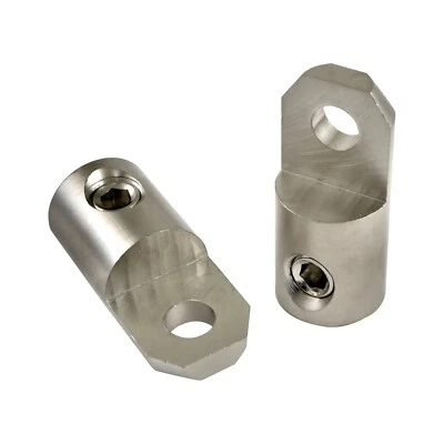 High Quality Heavy Duty Platinum 1/0 Gauge AWG  Ring Terminals (Pair) - Image 1 of 3