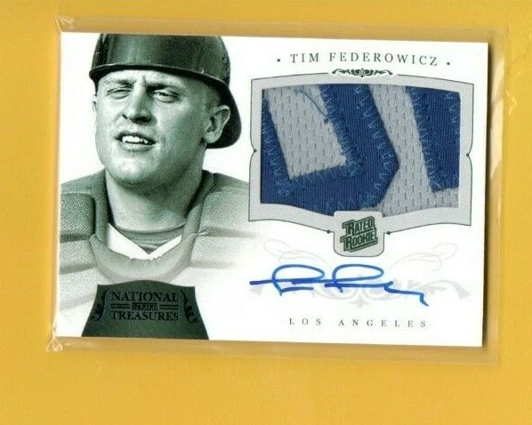 D17117  2012 National Treasures  Black #209 Tim Federowicz AUTOGRAPH PATCH 03/10 - Image 1 of 1