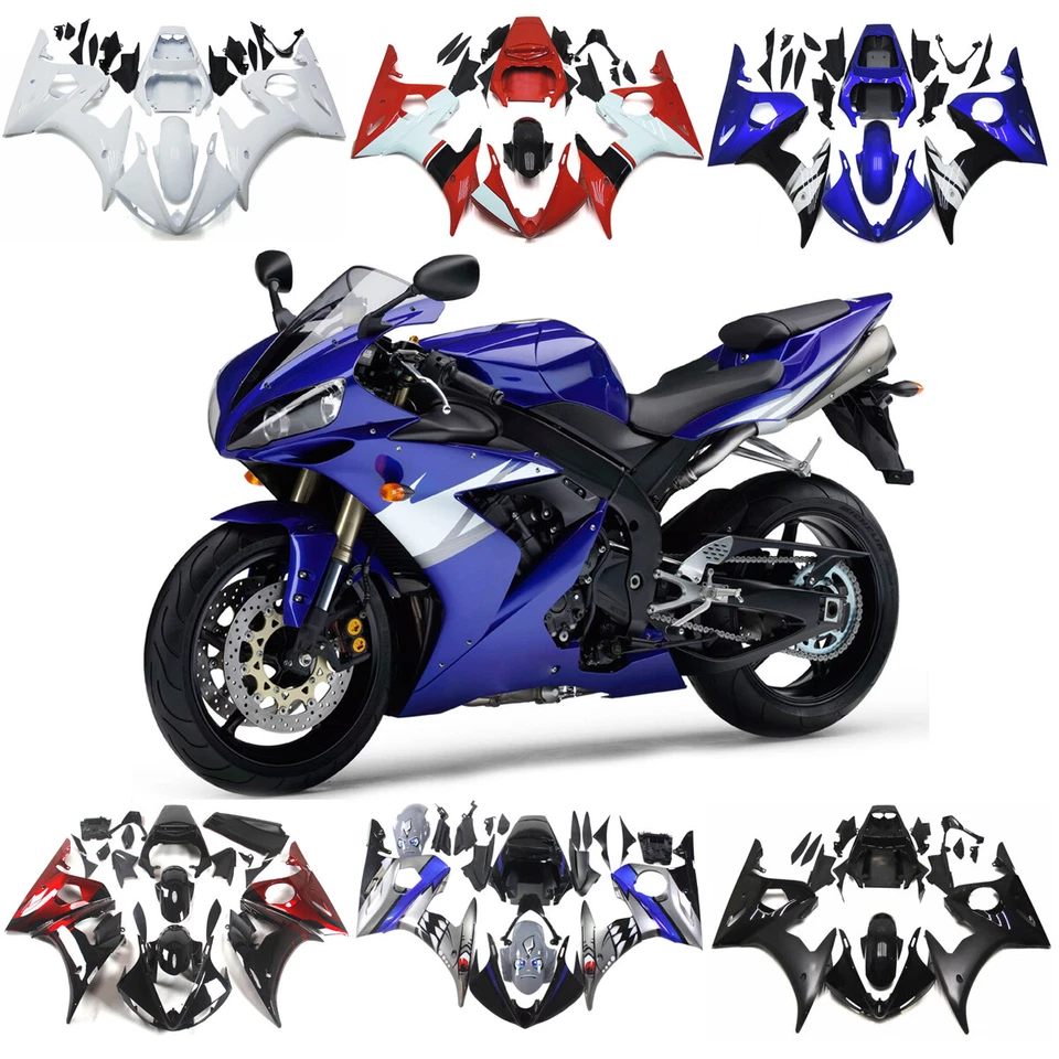 Full Bodywork For Yamaha YZF600 R6 2003-2005 R6S 2006-2009 ABS Plastic Fairings - Imagem 1 de 1