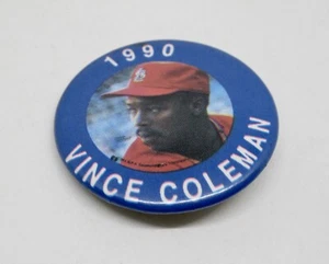 Vince Coleman St. Louis Cardinals MLB Pinback/Knopf - Bild 1 von 3