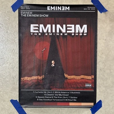 Eminem The Eminem Show ✅ Hip Hop Rap Music ✅ Canvas Poster Wall Art ✅ 12x18 inch - Image 1 of 4