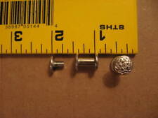 3/8" Nickeled Solid Brass Floral Head Chicago Screws (25 pack)
