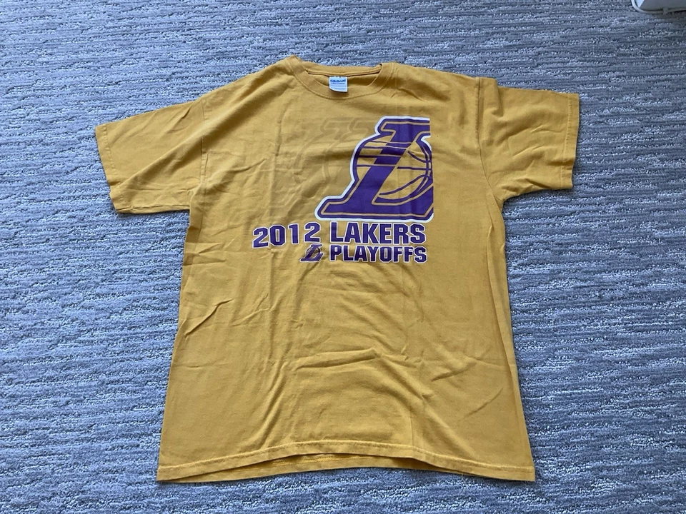 T Shirt Los Angeles Lakers 2012 Playoffs Large Vintage - Image 1 of 4