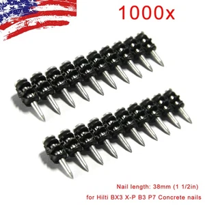 1000x 38mm 1 1/2inch concrete Nail, for Hilti BX3 X-P B3 P7 Concrete nails - Picture 1 of 6