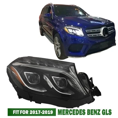 Fit 2017-2019 Mercedes-Benz GLS Right Headlight LED Passenger Side Complete Set - Изображение 1 из 4