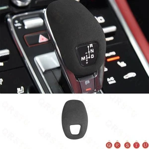 For Porsche Panamera 2017-2023 Accessories Suede Dark Gray Gear Shift Knob Cover - Picture 1 of 11
