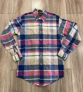 Vintage Eddie Bauer Manteca Madras Shirt, Made in USA, Men’s Medium - Picture 1 of 6