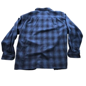 Pendleton Men's The Original Board Shirt 3XL Wool Plaid Blue Button Up Casual - Picture 1 of 12