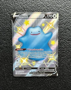 Pokémon TCG - Ditto V SV118/SV122 - Shiny Holo Rare - Shining Fates *NM/M - Picture 1 of 2