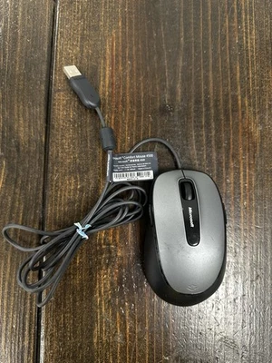 Microsoft Comfort Mouse 4500 Wired USB Mouse 1422 Black Gray TESTED - Image 1 of 4