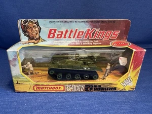 1974 Matchbox Lesney BATTLEKINGS K-107 155 MM S.P. Howitzer Vehicle In Box - Picture 1 of 6