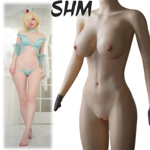 Silicone Breast Forms Full Bodysuit Transgender Fake Vagina Suit Crossdresser - Picture 1 of 26