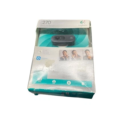 Logitech Webcam C270 3MP HD, 1280x720, Built-in Mic, USB 2.0                     - Image 1 of 2