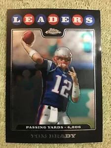 2008 Topps Chrome TOM BRADY #TC121 Pass Leaders New England Patriots Buccaneers - Picture 1 of 4