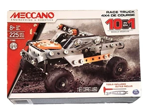 Meccano Race Truck - 10 in 1 Model STEM Construction Set 17203 - 225 Parts - NOB - Picture 1 of 12