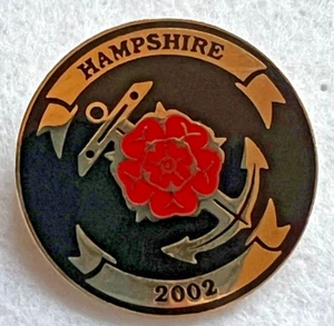 RARO PIN INSIGNIA HAMPSHIRE 2002 BRITISH MEETING GOLD WING CLUB DUEÑOS - Imagen 1 de 3