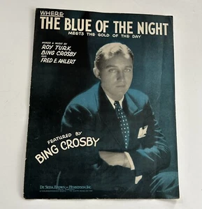 Partituras vintage The Blue Of The Night 1931 Bing Crosby - Imagen 1 de 2