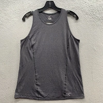 ARC'TERYX Tolu Tank Top Women’s M Sapphire Gray Sleeveless Anti-Odor Open Back Foto 1 de 4