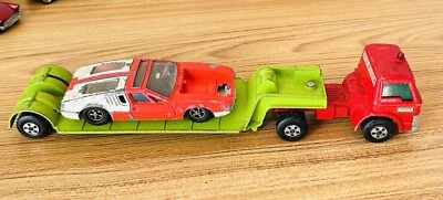 Lesney Matchbox 1971 KING SIZE K17A TAYLOR WOODROW TRACTOR & DINKY MANGUSTA LOT - Image 1 of 4