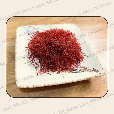 Organic Red Saffron Finest Pure Premium Spices Threads Grade A+ Original Genuine - Image 1 of 4