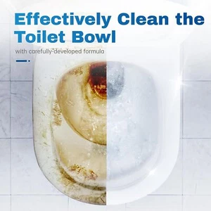 Toilet Bowl Cleaner Tablets 100 PACK, Automatic Toilet Bowl Cleaners with Bleach - Picture 1 of 6