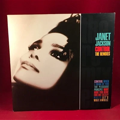 JANET JACKSON Control The Remixes 1987 UK vinyl LP  INNER A&M Nasty record H - Image 1 of 3