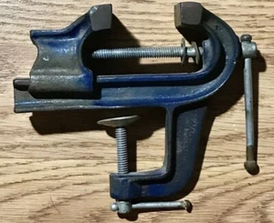 Vintage USA Made Jewelers Clamp Vice / Anvil Watchmaker Size Tool 2” Cast Iron - Picture 1 of 13