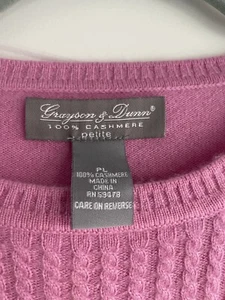 Grayson & Dunn Pink Women’s 100% Cashmere Knitted Vest - Picture 1 of 3