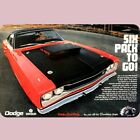 1969 Dodge Super Bee: Six Pack To Go **Vintage Ad Reproduction Tin Sign** 8
