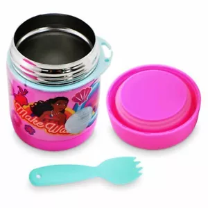 Contenedor de comida fría y caliente Princesa auténtico de Disney con regalo escolar para niños Spork - Imagen 1 de 3