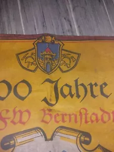 🔥Altes Feuerwehr Banner Fahne Bernstadt Sachsen Kalender FFW Freiwillige - Bild 1 von 6