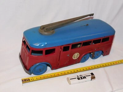 BEL ANCIEN TRAMWAY / BUS  - EN TOLE - KIPRIM PARIS / DOLLFUS MIEG & Cie / D.M.C. - Photo 1/4