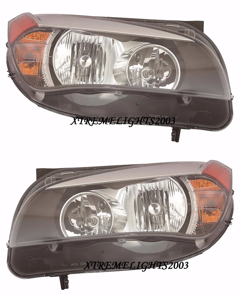 BMW X1 X-1 2013-2015  HALOGEN HEADLIGHTS HEAD LIGHTS FRONT LAMPS LEFT RIGHT PAIR Foto 1 de 1