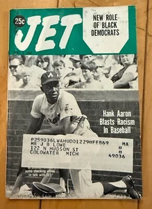 VTG Jet Magazine Hank Aaron Sept 5 1968 Black History Civil Rights Democrats - Picture 1 of 6