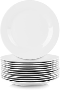 10.5" Catering round Dinner Plate, Set of 12 , White