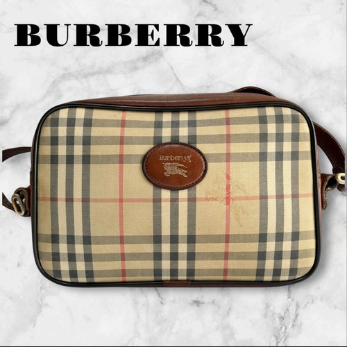 Borsa a tracolla Burberry Nova tela check autentica USATA spedizione dal GIAPPONE