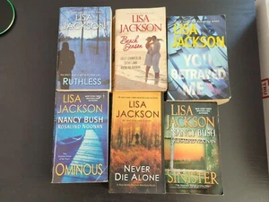Lot Of 6 Lisa Jackson Thriller Novels Paperback - Picture 1 of 6