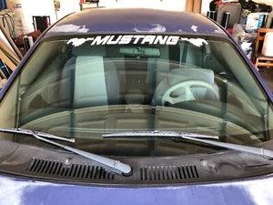 Calcomanía adhesiva con logotipo de parabrisas deportivo para autos Mustang Ford Racing - Imagen 1 de 2