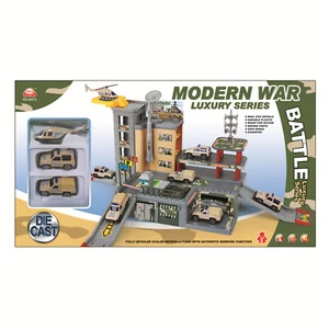 Militär Spielset Militärstation Army Spielzeug für Kinder Helikopter Stützpunkt - Bild 1 von 5