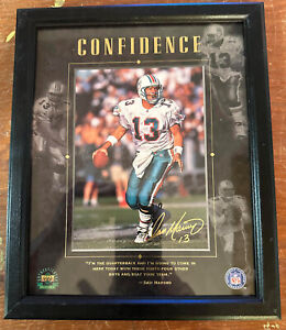 Dan Marino Miami Dolphins Upper Deck Authenticated Confidence Framed Photograph