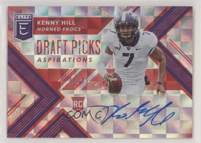2018 Panini Elite Draft Picks Aspirations Red /75 Kenny Hill #265 Rookie Auto RC - Image 1 of 2